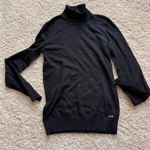 Calvin Klein Classic Black Turtleneck Sweater